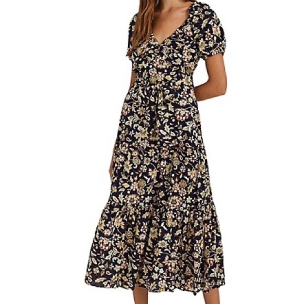 Lauren Ralph Lauren - Floral Tiered Maxi Dress - Size 10